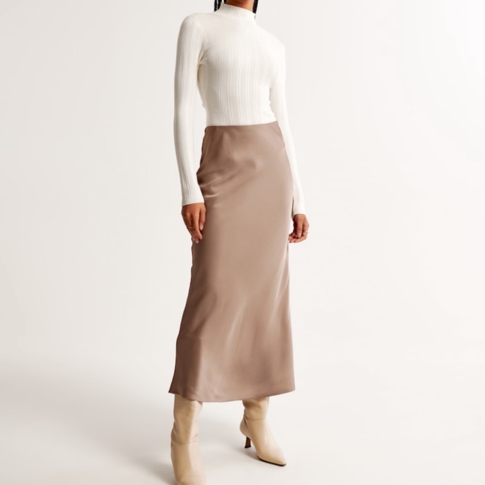 Elevated Silk Maxi Skirt